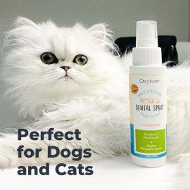 Oxyfresh Advanced Pet Dental Spray – Instant Dog and Cat Fresh Breath: Easiest No Brushing Pet Dental Solution for Dogs and Cats – Best Way to Fight Plaque, Keep Teeth & Gums Healthy, 8oz.
