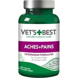 Vet’s Best Aches + Pains Dog Supplement - Vet Formulated for Dog Occasional Discomfort and Hip and Joint Support - 50 Chewable Tablets(Pack of 1)